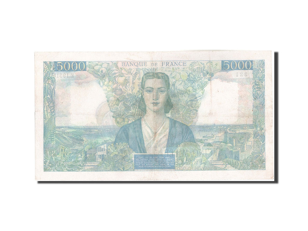 France, 5000 Francs, 5 000 F 1942-1947 ''Empire Français'', 1946, KM:103c, 1...