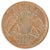 Coin, German States, BADEN, Friedrich I, 1/2 Kreuzer, 1865, AU(55-58), Copper