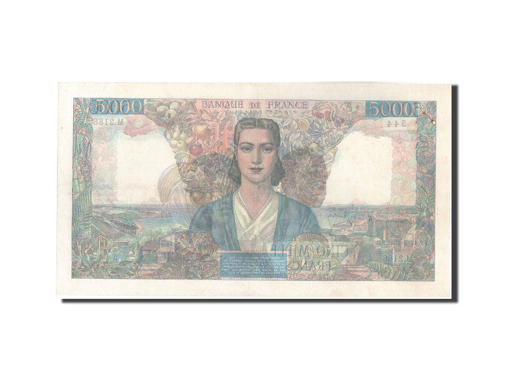 Francia, 5000 Francs, 5 000 F 1942-1947 ''Empire Français'', 1946, KM:103c,...