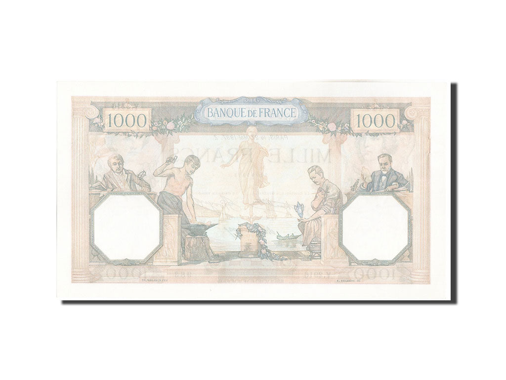 France, 1000 Francs, 1 000 F 1927-1940 ''Cérès et Mercure'', 1937, KM:79c,...
