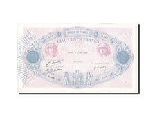 Billete, Francia, 500 Francs, 500 F 1888-1940 ''Bleu et Rose'', 1922