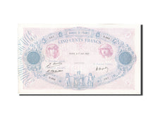 Geldschein, Frankreich, 500 Francs, 500 F 1888-1940 ''Bleu et Rose'', 1922