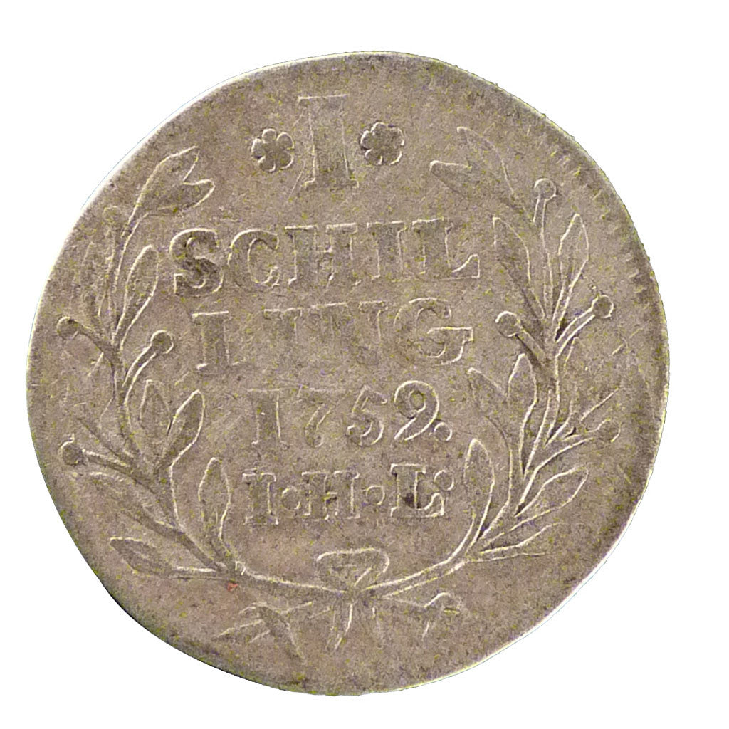 Munten, Duitse staten, HAMBURG, Philipp, Schilling, 12 Pfennig, 1759, Hamburg