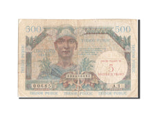 France, 5 Nouveaux Francs on 500 Francs, 1955-1963 Treasury, 1960, KM:M14, 19...