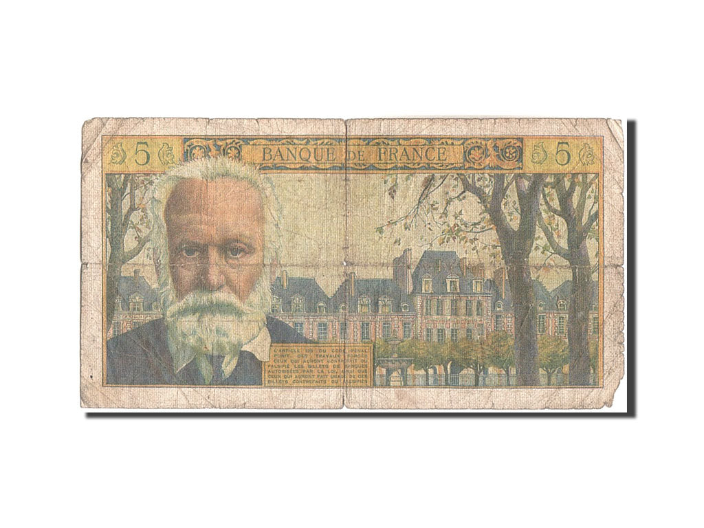 France, 5 Nouveaux Francs, 5 NF 1959-1965 ''Victor Hugo'', 1964, KM:141a, 196...