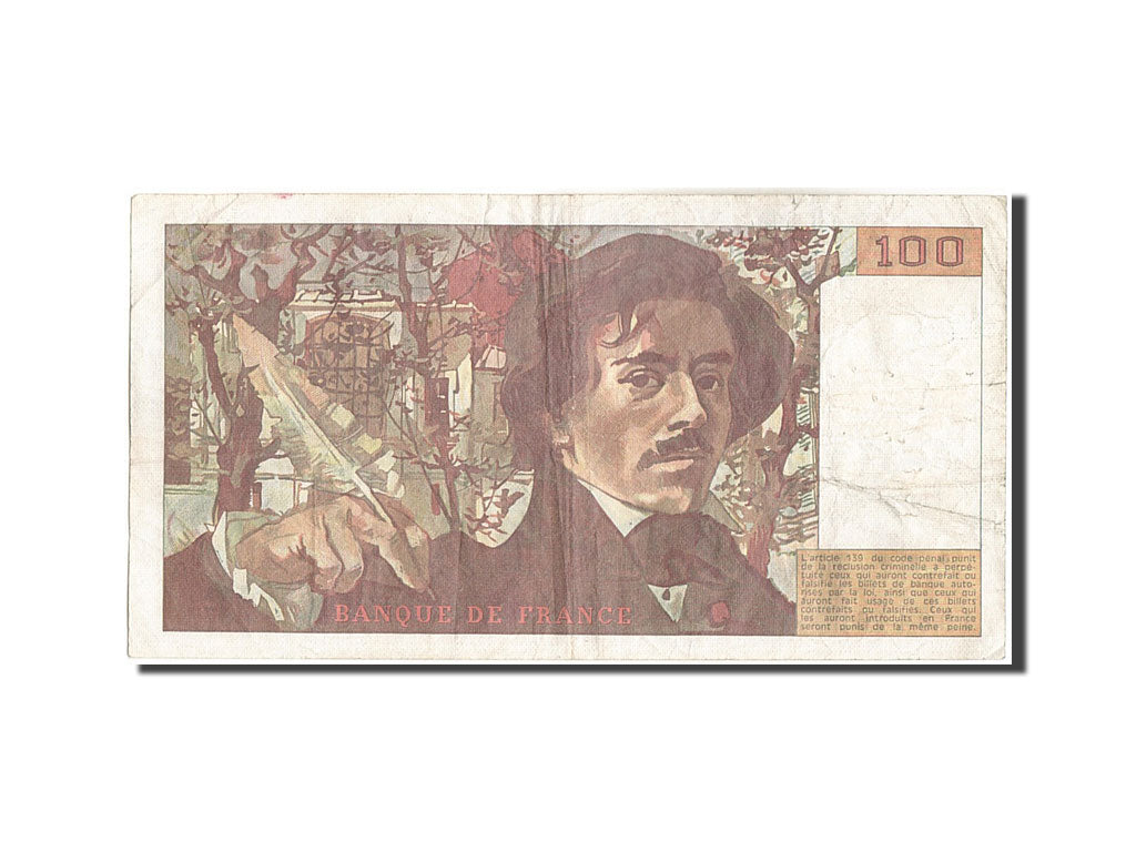 Banknote, France, 100 Francs, 100 F 1978-1995 ''Delacroix'', 1983, 1983
