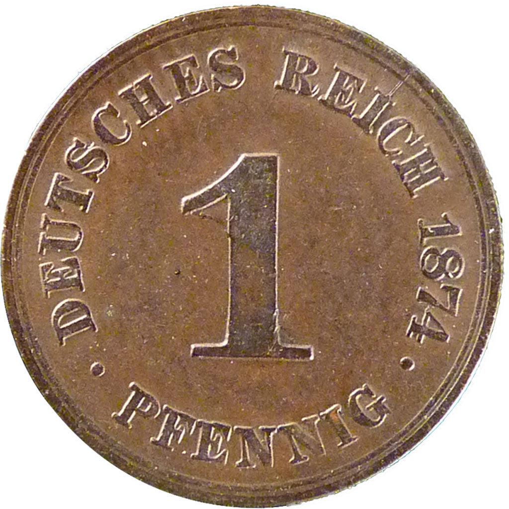Monnaie, GERMANY - EMPIRE, Wilhelm I, Pfennig, 1874, Frankfurt, SUP, Cuivre