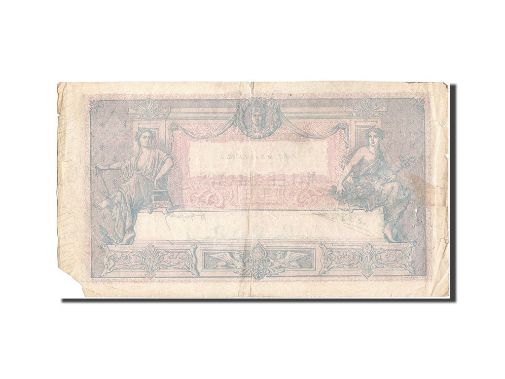 France, 1000 Francs, 1 000 F 1889-1926 ''Bleu et Rose'', 1926, KM:67j, 1926-0...