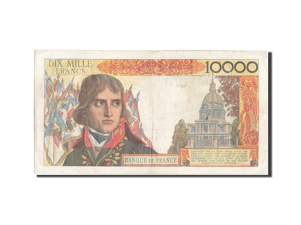 France, 10,000 Francs, 10 000 F 1955-1958 ''Bonaparte'', 1958, KM:136b, 1958-...
