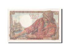 France, 20 Francs, 5 F 1917-1940 ''Violet'', 1943, KM:100a, 1943-04-15, AU(50...