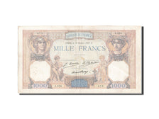 France, 1000 Francs, 1 000 F 1927-1940 ''Cérès et Mercure'', 1927, KM:79a,...