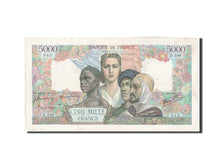 Frankreich, 5000 Francs, 5 000 F 1942-1947 ''Empire Français'', 1945, KM:103...