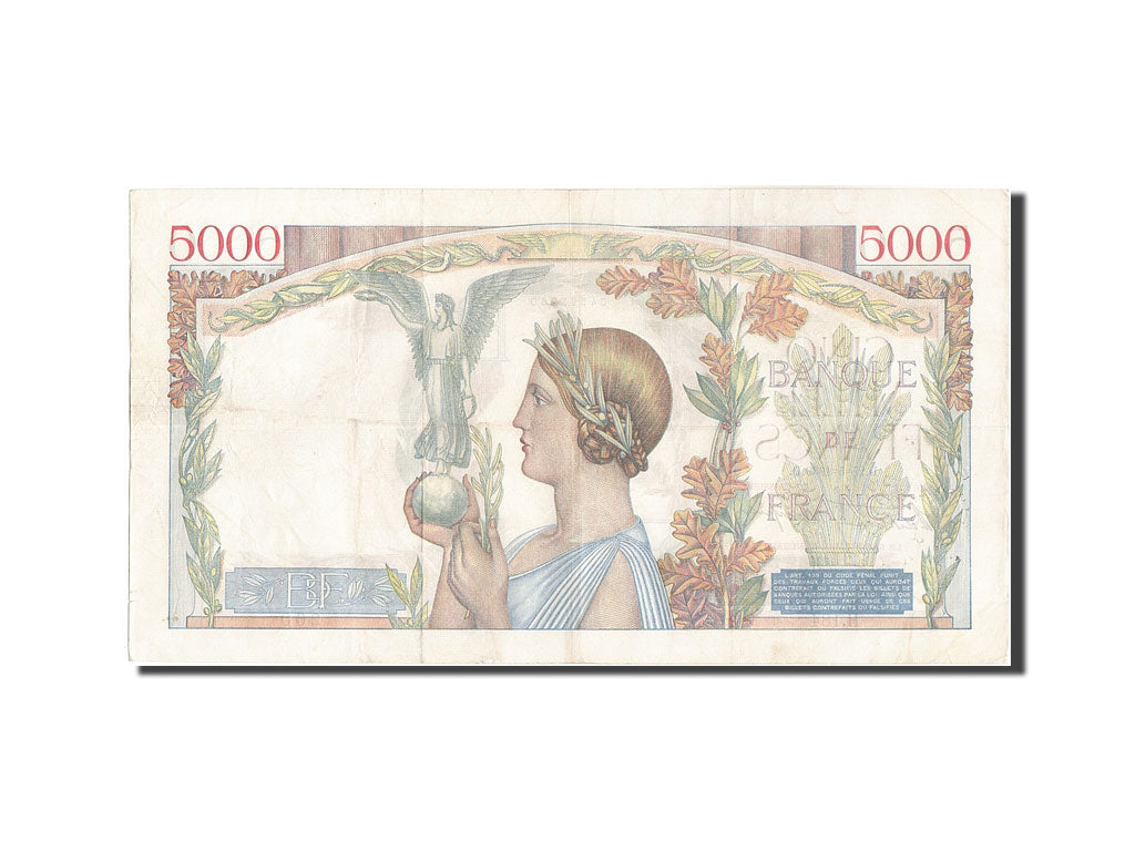 Frankreich, 5000 Francs, 1939, KM:97a, 1939-05-25, S+, Fayette:46.6
