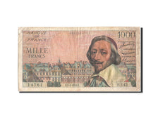 France, 1000 Francs, 1 000 F 1953-1957 ''Richelieu'', 1955, KM:134a, 1955-04-...