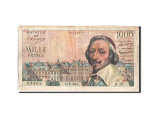 France, 1000 Francs, 1 000 F 1953-1957 ''Richelieu'', 1953, KM:134a, 1953-09-...