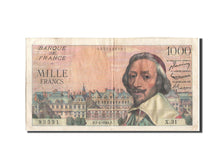 Banknote, France, 1000 Francs, 1 000 F 1953-1957 ''Richelieu'', 1954