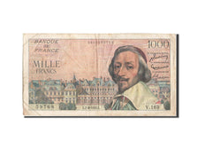 Banknote, France, 1000 Francs, 1 000 F 1953-1957 ''Richelieu'', 1955