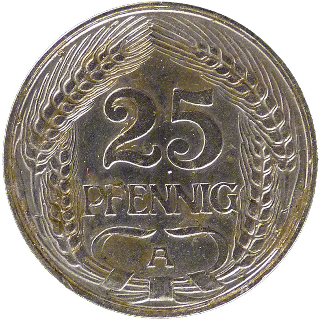 Wilhelm II, Allemagne, 25 Pfennig