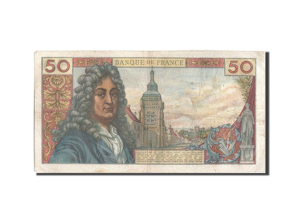 France, 50 Francs, 50 F 1962-1976 ''Racine'', 1962, KM:148a, 1962-06-07, VF(2...