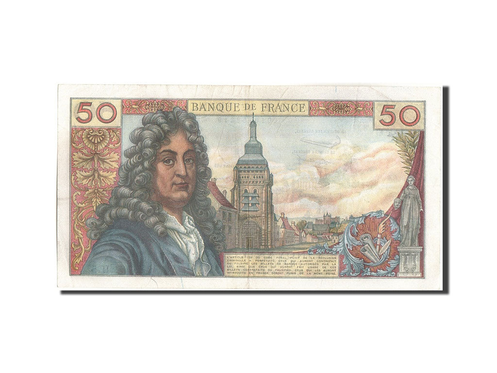 Francia, 50 Francs, 50 F 1962-1976 ''Racine'', 1962, KM:148a, 1962-06-07, BB,...