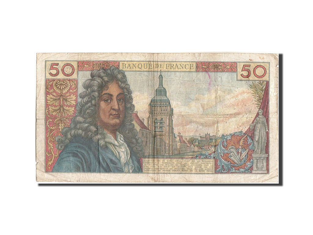 Banknote, France, 50 Francs, 50 F 1962-1976 ''Racine'', 1962, 1962-06-07
