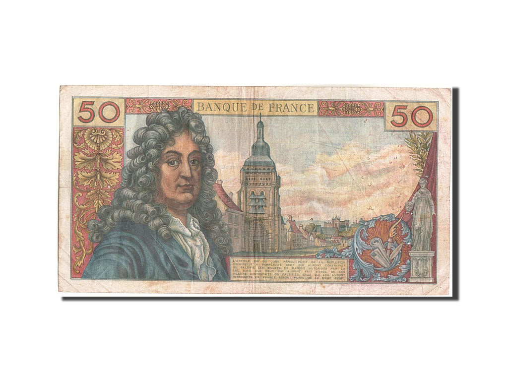 France, 50 Francs, 50 F 1962-1976 ''Racine'', 1963, KM:148a, 1963-02-07, VF(2...