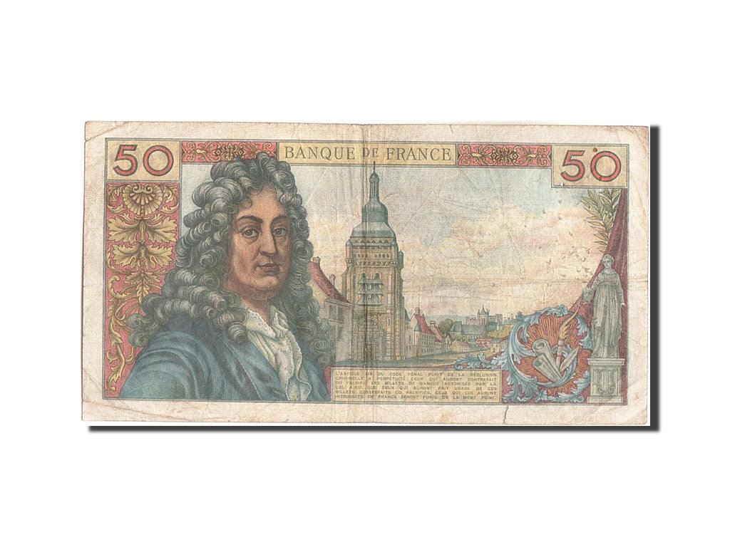 Banconote, Francia, 50 Francs, 50 F 1962-1976 ''Racine'', 1963, 1963-02-07, MB