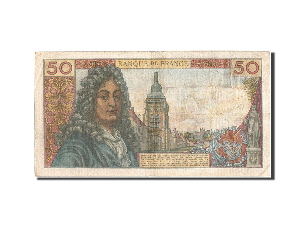 Francia, 50 Francs, 50 F 1962-1976 ''Racine'', 1969, KM:148a, 1969-11-06, MB,...