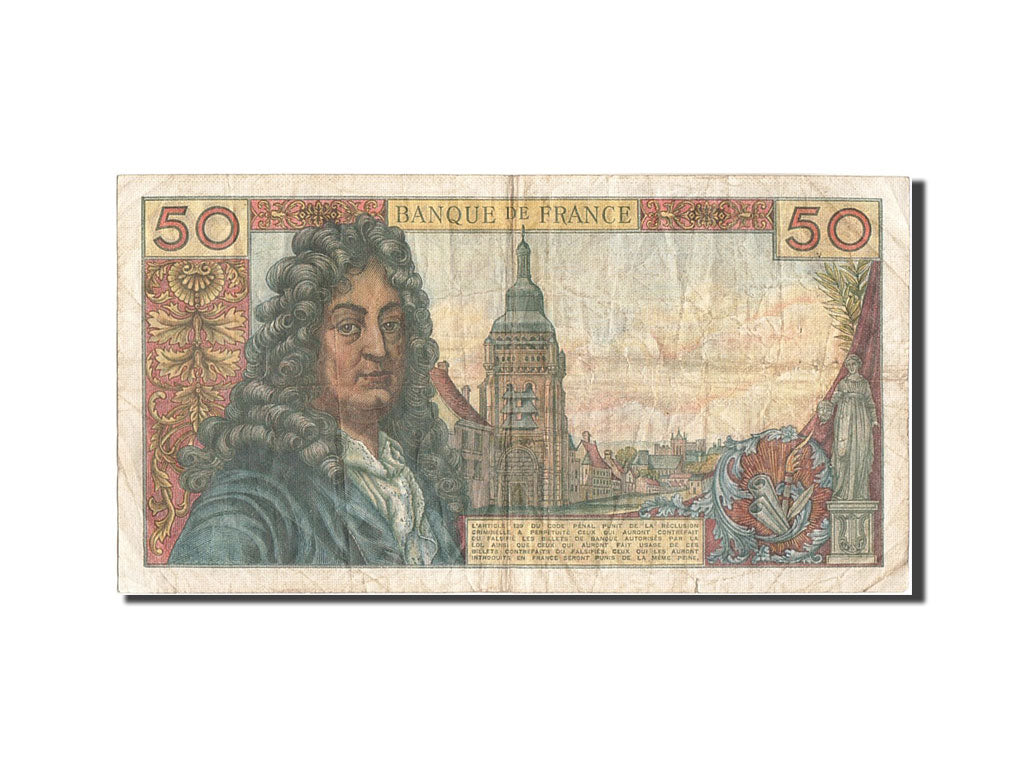 Francia, 50 Francs, 50 F 1962-1976 ''Racine'', 1973, KM:148d, 1973-01-04, BC