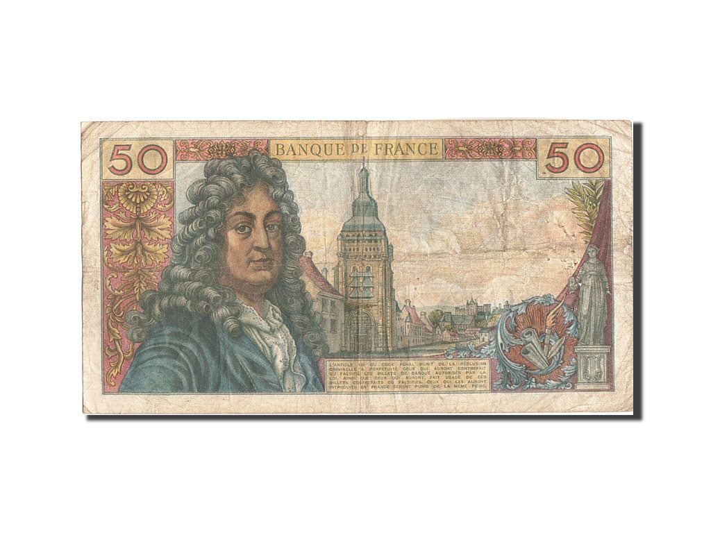 Francia, 50 Francs, 50 F 1962-1976 ''Racine'', 1965, KM:148a, 1965-03-04, MB,...