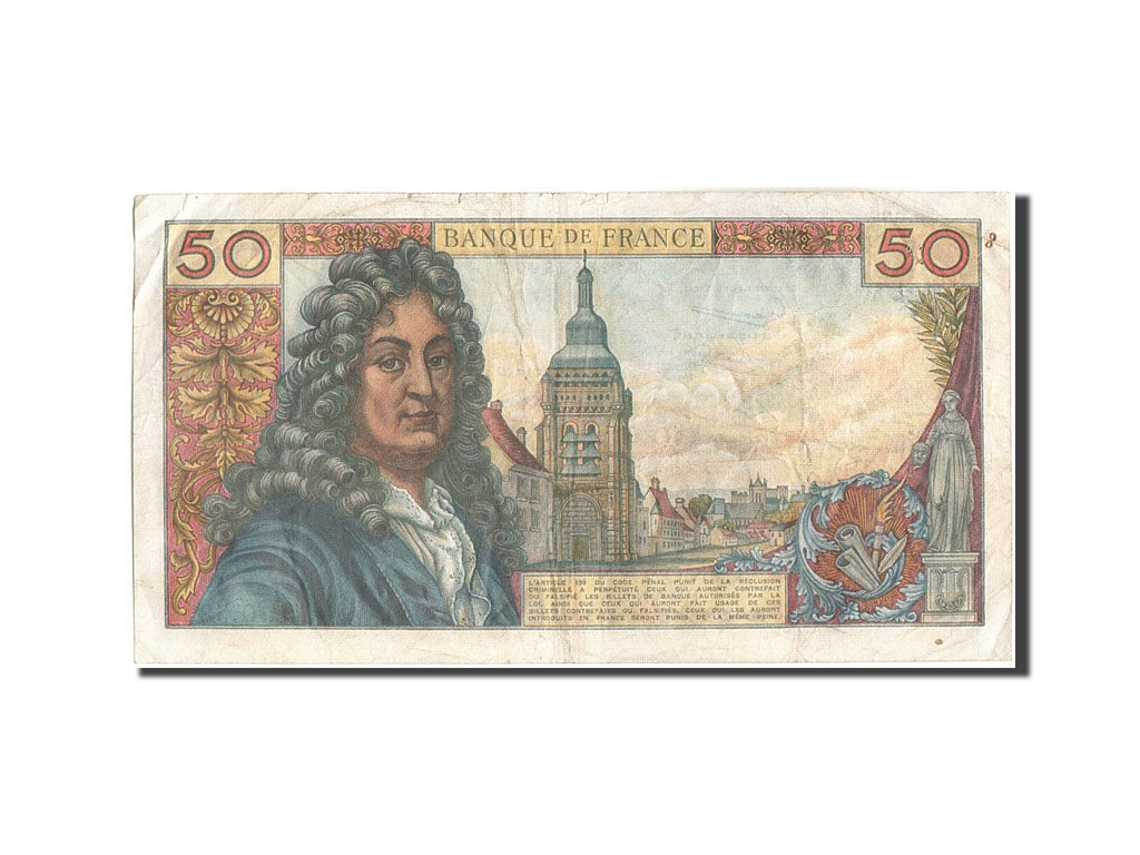 France, 50 Francs, 50 F 1962-1976 ''Racine'', 1963, KM:148a, 1963-02-07, VF(2...