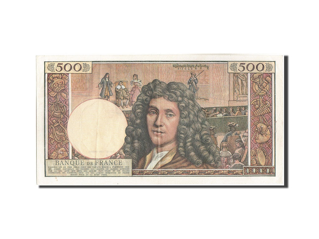 Banknote, France, 500 Nouveaux Francs, 500 NF 1959-1966 ''Molière'', 1963