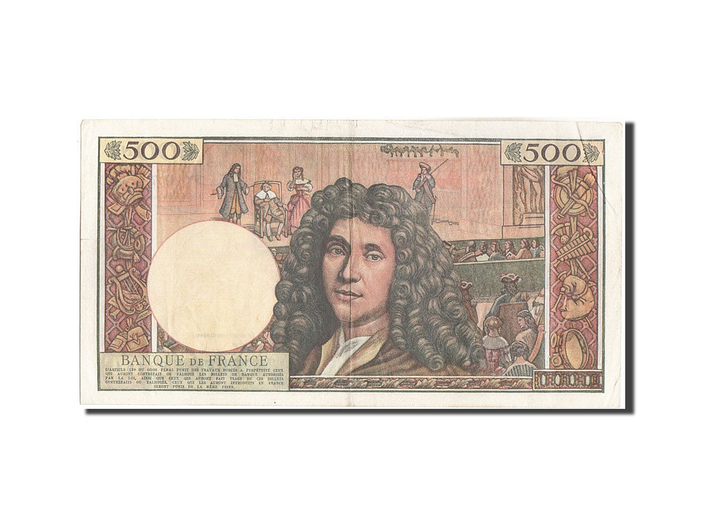 Banknote, France, 500 Nouveaux Francs, 500 NF 1959-1966 ''Molière'', 1961