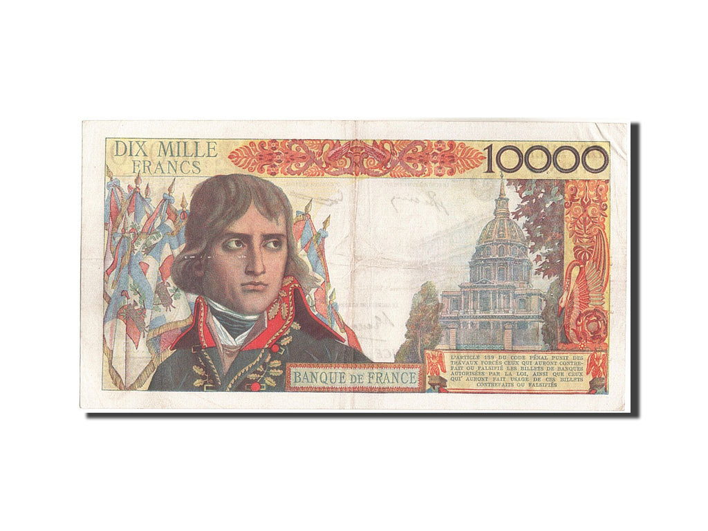 France, 10,000 Francs, 10 000 F 1955-1958 ''Bonaparte'', 1956, KM:136a, 1956-...