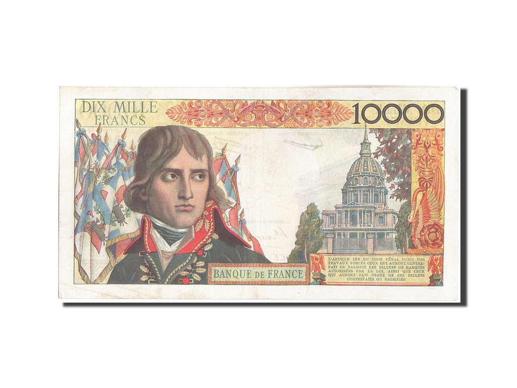 Frankreich, 10,000 Francs, 10 000 F 1955-1958 ''Bonaparte'', 1957, KM:136b, 1...