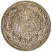 GERMANY - EMPIRE, 1/2 Mark, 1914, Berlin, KM #17, MS(60-62), Silver, 20, 2.80