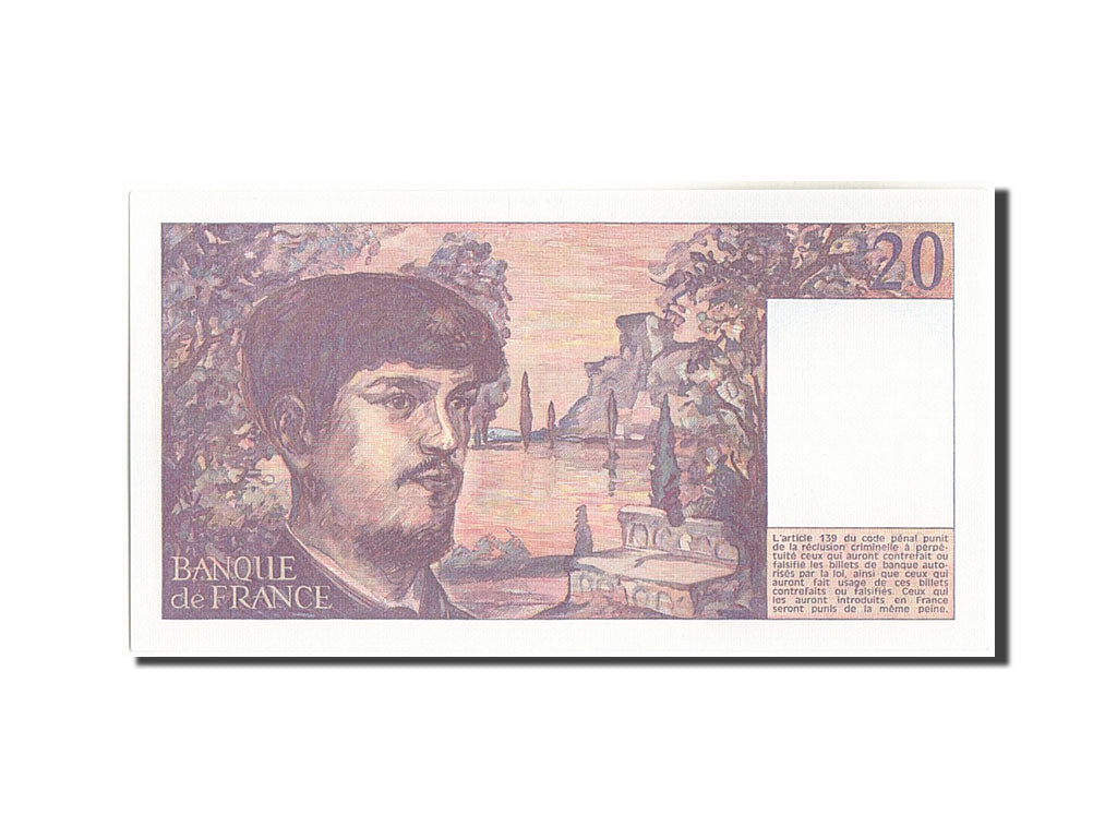 France, 20 Francs, 20 F 1980-1997 ''Debussy'', 1980, KM:151a, 1980, UNC(64),...