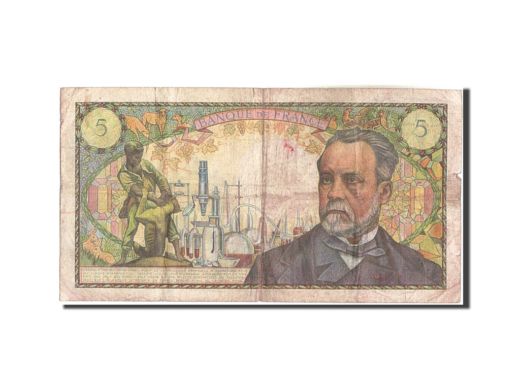 Banknote, France, 5 Francs, 5 F 1966-1970 ''Pasteur'', 1967, 1967-05-05