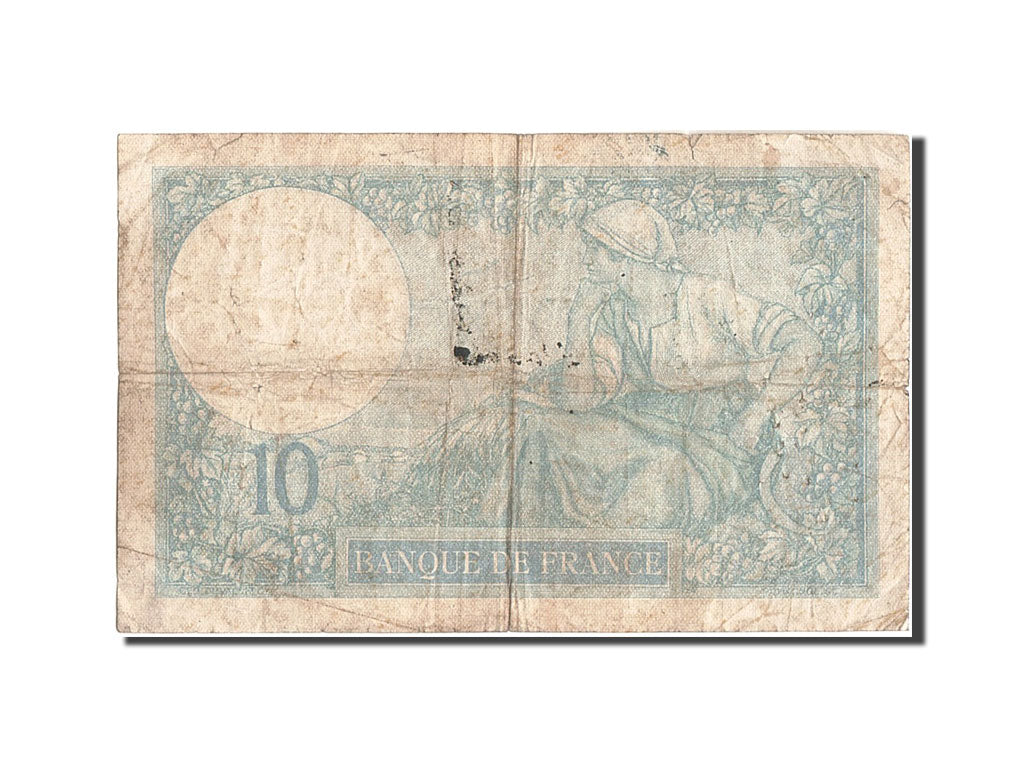 Biljet, Frankrijk, 10 Francs, 10 F 1916-1942 ''Minerve'', 1927, 1927-09-09, TB