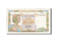 France, 500 Francs, 500 F 1940-1944 ''La Paix'', 1941, KM:95b, 1941-08-28, VF...