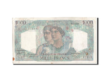 Banknote, France, 1000 Francs, 1 000 F 1945-1950 ''Minerve et Hercule'', 1948