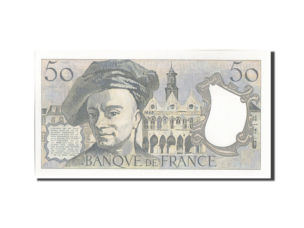 Geldschein, Frankreich, 50 Francs, 50 F 1976-1992 ''Quentin de La Tour'', 1979