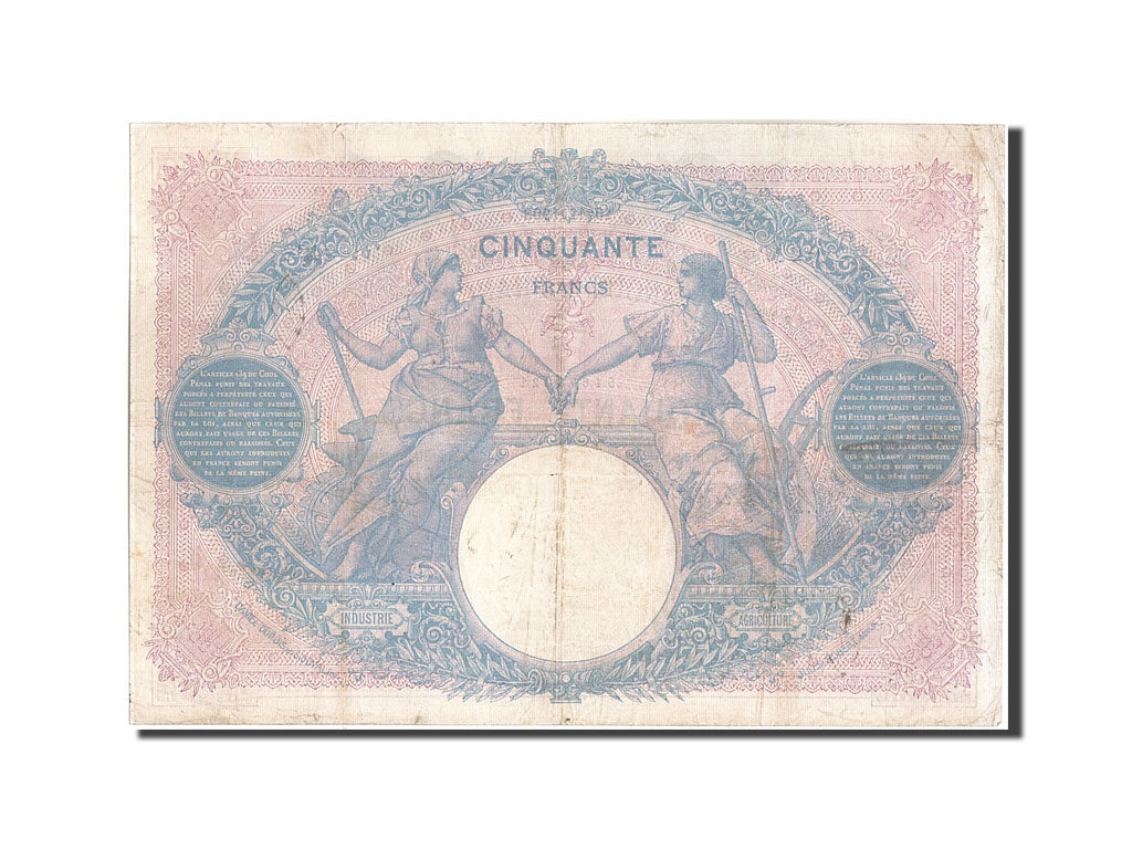 Billet, France, 50 Francs, 50 F 1889-1927 ''Bleu et Rose'', 1903, 1903-12-10