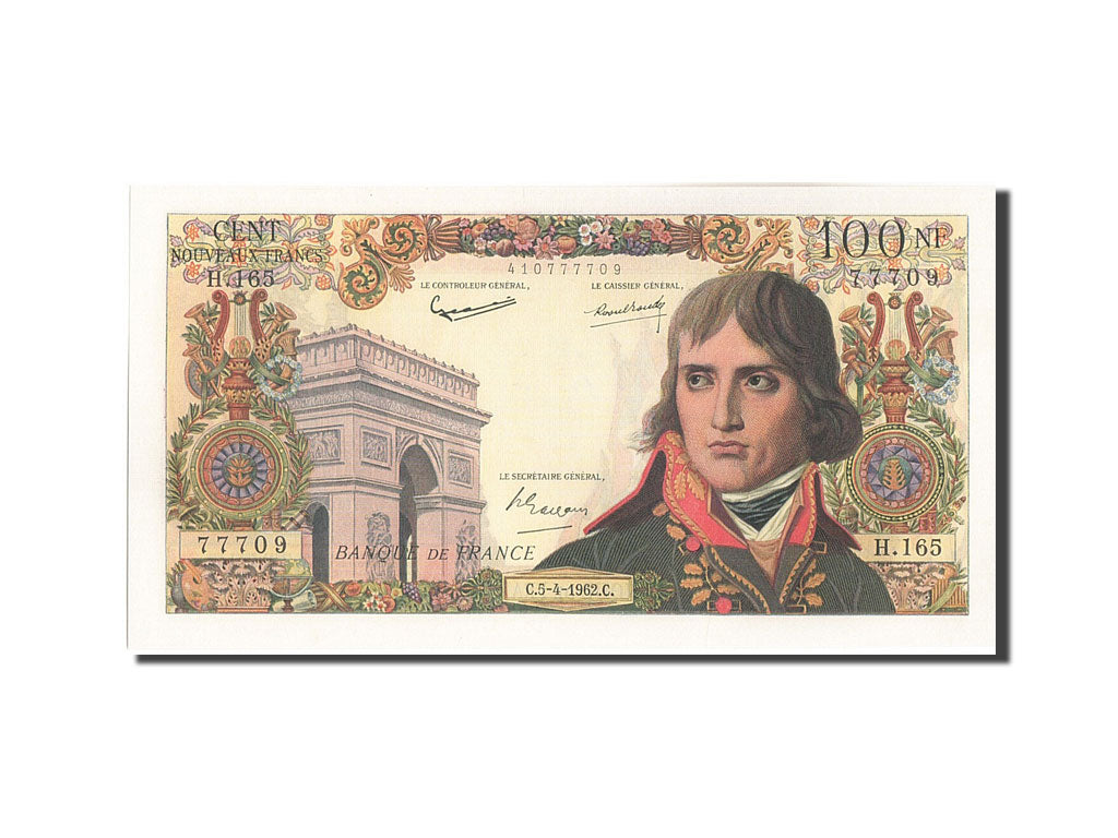 Francia, 100 Nouveaux Francs, 100 NF 1959-1964 ''Bonaparte'', 1962, KM:144a,...