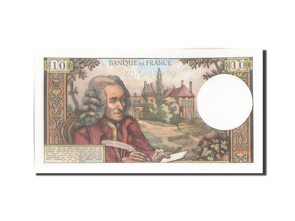 Banknote, France, 10 Francs, 10 F 1963-1973 ''Voltaire'', 1970, 1970-07-02