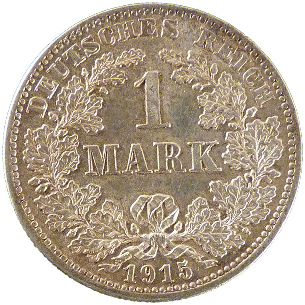 GERMANY - EMPIRE, Mark, 1915, Hambourg, KM #14, MS(60-62), Silver, 24, 5.50