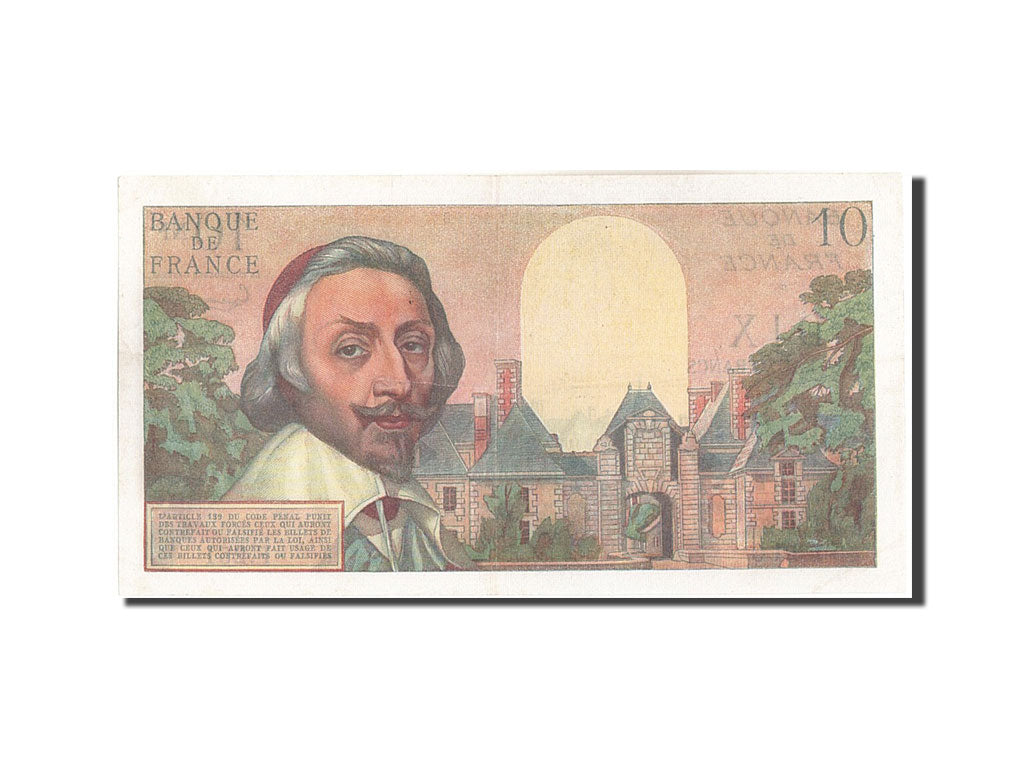 France, 10 Nouveaux Francs, 10 NF 1959-1963 ''Richelieu'', 1962, KM:142a, 196...