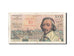 Banknote, France, 10 Nouveaux Francs on 1000 Francs, 1955-1959 Overprinted with
