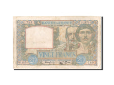 France, 20 Francs, 20 F 1939-1942 ''Science et Travail'', 1940, KM:92b, 1940-...