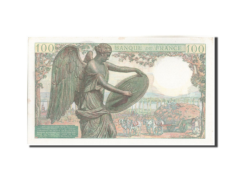France, 100 Francs, 100 F 1942-1944 ''Descartes'', 1942, 1942-05-15, KM:101a,...